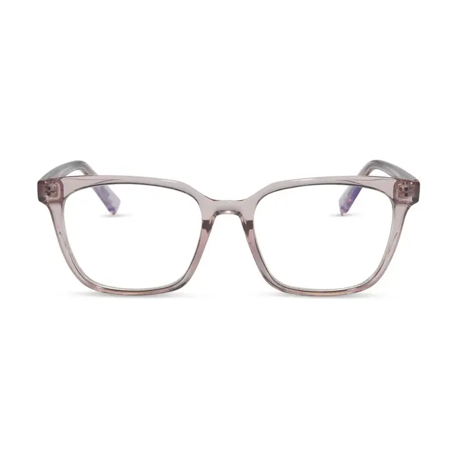 Diff Eyewear Alex light pink crystal + blue light reader 3.0