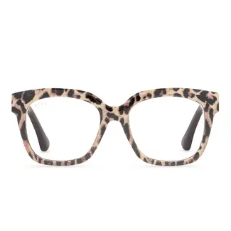 Diff Eyewear Ava- Leopard tortoise bluelight 2.0