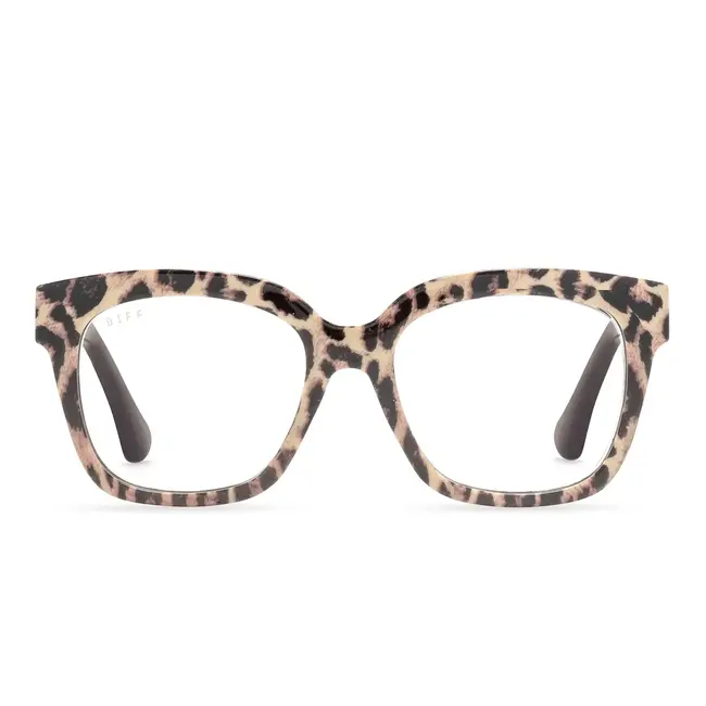 Diff Eyewear Ava- Leopard tortoise bluelight 2.0