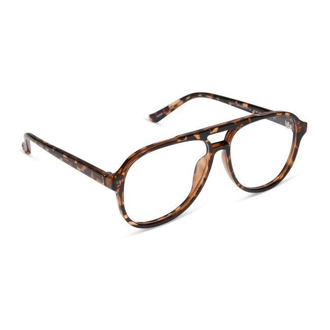 Diff Eyewear Tatum espresso tortoise + blue light reader 3.0