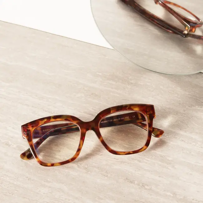 Diff Eyewear Ava-Amber Tortoise + bluelight 2.5