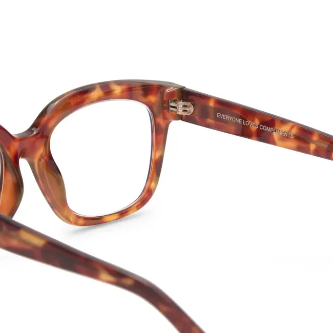 Diff Eyewear Ava-Amber Tortoise + bluelight 2.5