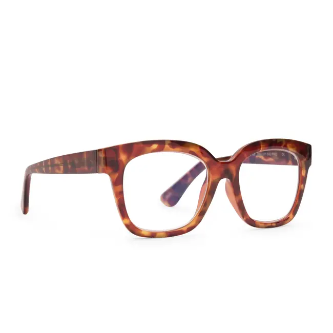 Diff Eyewear Ava-Amber Tortoise + bluelight 2.5