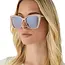 Diff Eyewear Becky ii -Brushed gold almond temple tips+ silver flash