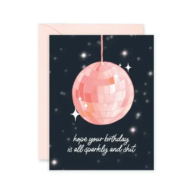 Isabella MG & Co. Sparkly Disco Birthday Card