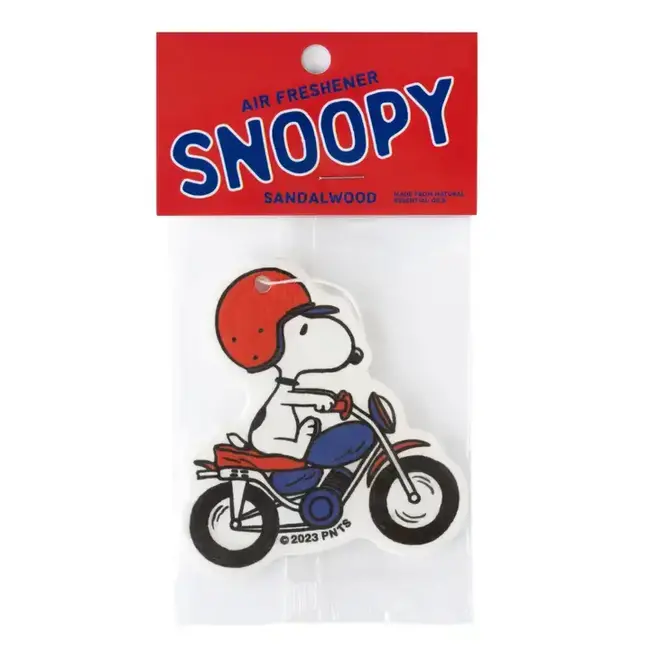 Three Potato Four Air Freshener- Snoopy Motorcycle