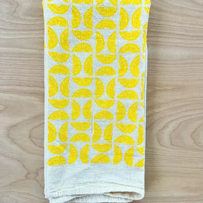 Noon Designs Lemons Tea Towel