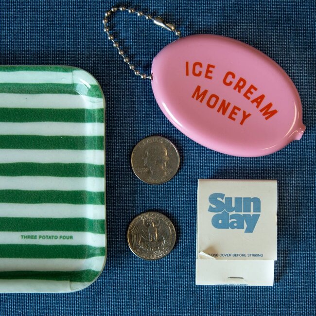Three Potato Four Coin Pouch - Ice Cream Money