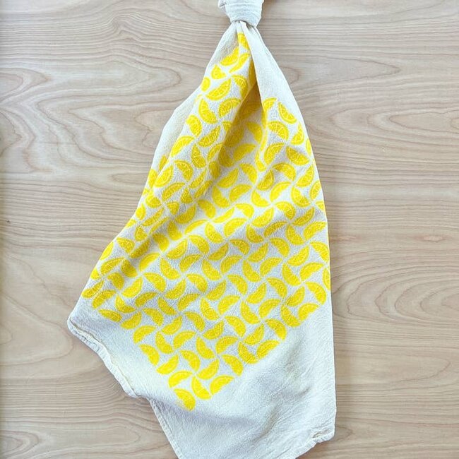 Noon Designs Lemons Tea Towel