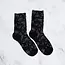 Tiepology Antique Rose Garden Socks-Black