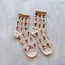 Tiepology Tulip Flower Sock-Mocha