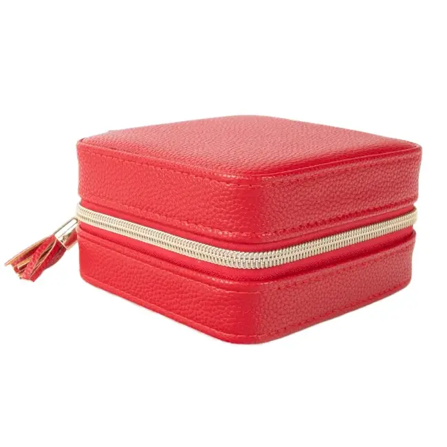 Brouk and Co. Leah Travel Jewelry Case- Red