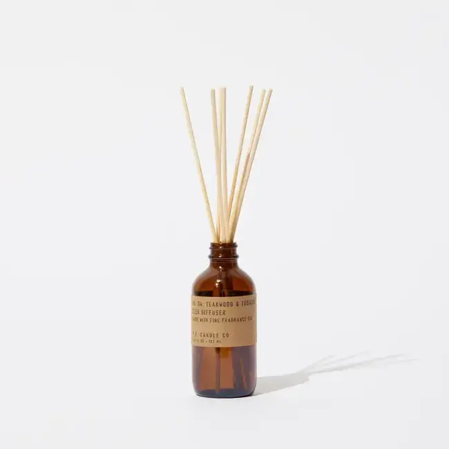 P.F. Candle Co. Teakwood & Tobacco 3.5 oz Reed Diffuser
