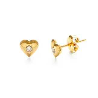 Amano Studio Heart with Crystal Studs