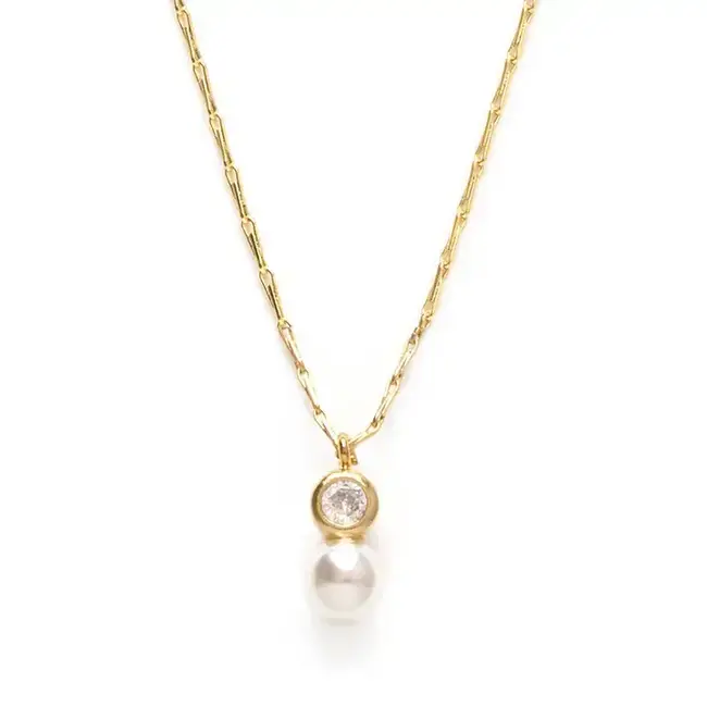 Amano Studio Pearl & Crystal Necklace