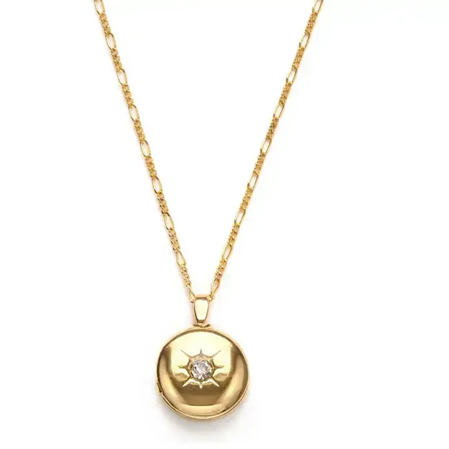Amano Studio Small Gold Round Locket