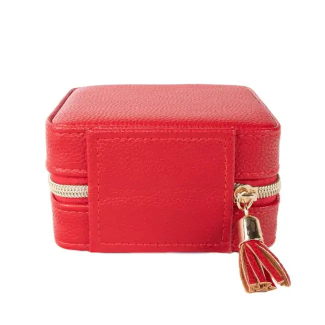 Brouk and Co. Leah Travel Jewelry Case- Red