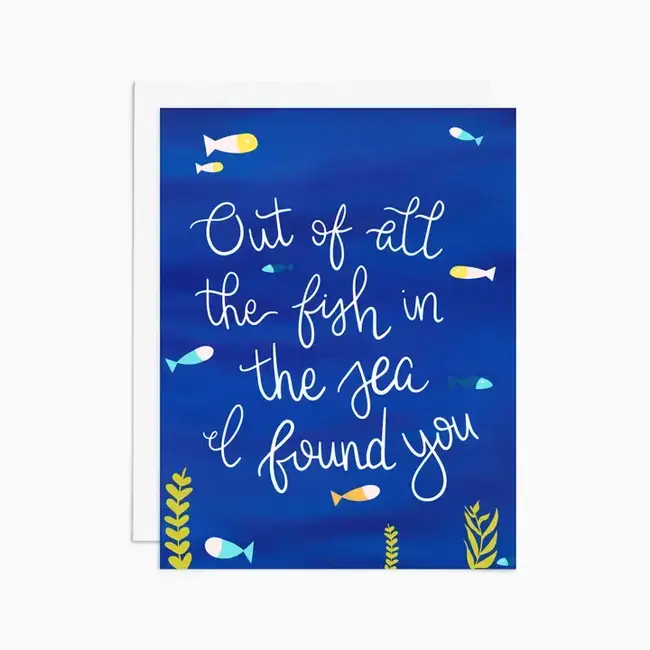 Frankie & Claude Out of All the Fish in the Sea Card