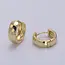 GF Faceted Huggie Hoop Earring