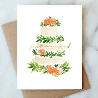 Abigail Jayne Design Just Married Cake Card