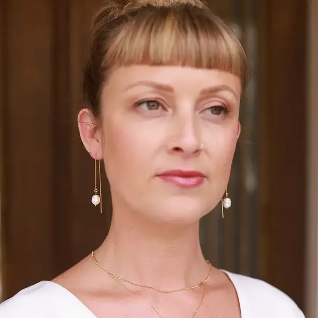 Amano Studio Pearl Threader Earrings