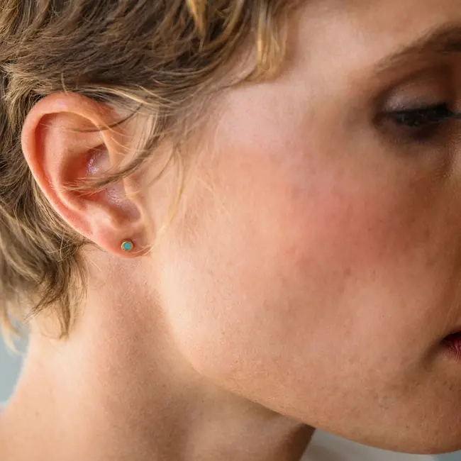 Amano Studio Tiny Dot Studs- Turquoise