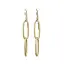 Tasi & Stowaway Paperclip Chain Earrings- Gold