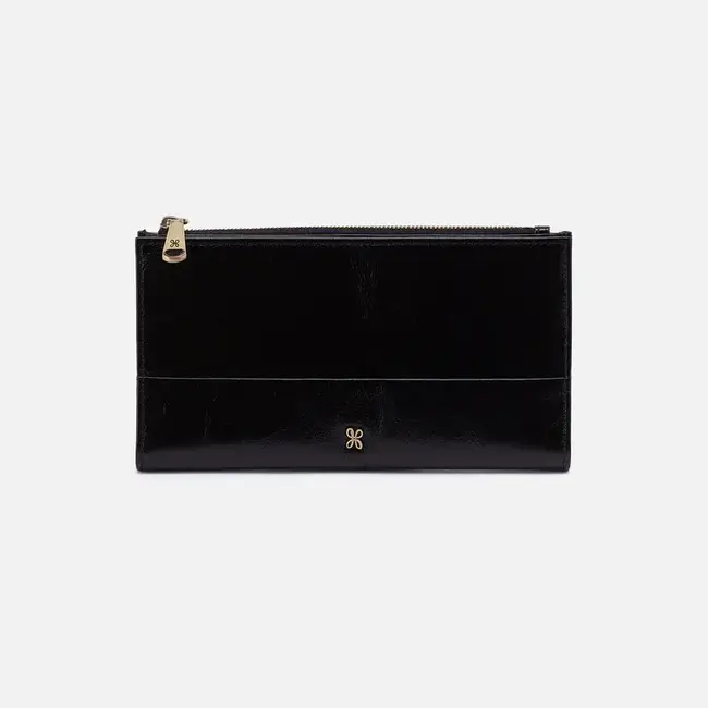 Hobo Jill Large Bifold Wallet-Black