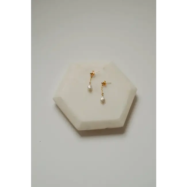 Oceanne GF Pear Drop Earrings- Petite Lucy