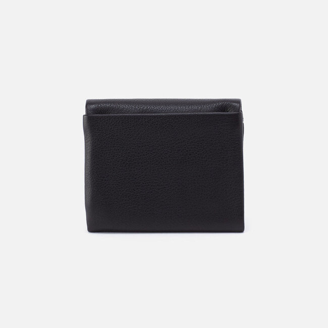 Hobo Fern Medium Trifold Wallet-Black