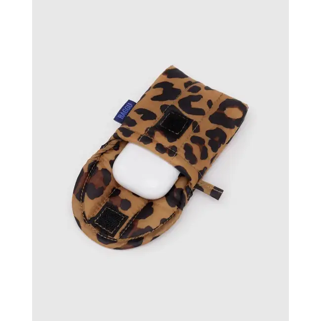 Baggu Puffy Earbuds Case- Leopard