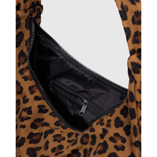 Baggu Nylon Shoulder Bag- Leopard