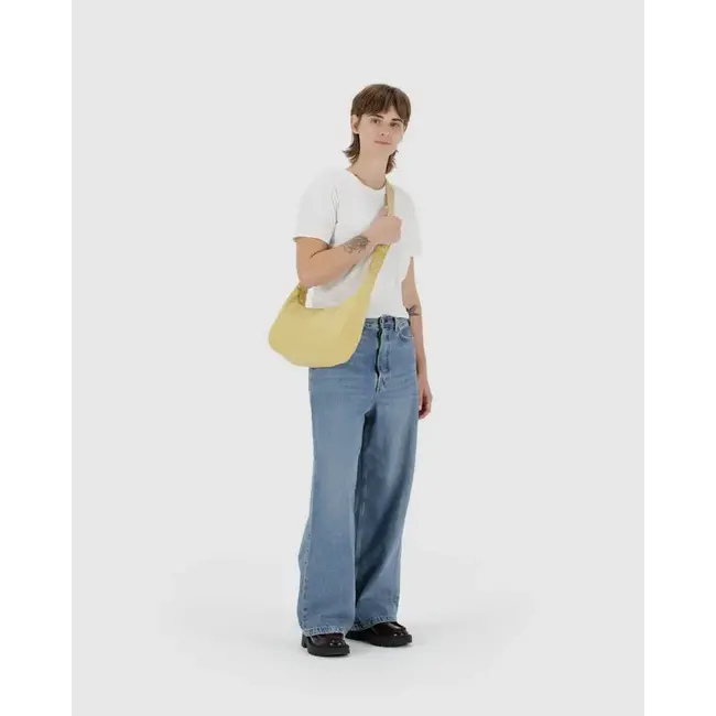 Baggu Medium Nylon Crescent Bag - Butter