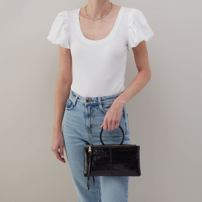 Hobo Sable Crossbody- Black