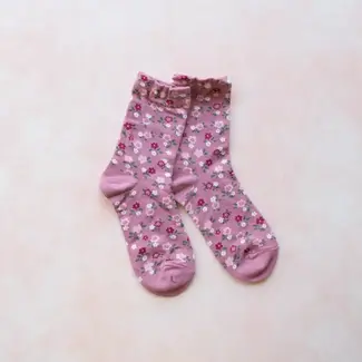 Tiepology Garden Flower Socks- Pink