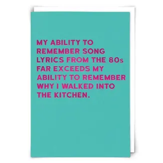 Redback Cards My Ability- Song Lyrics