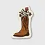 Pike Street Press Floral Boot Sticker