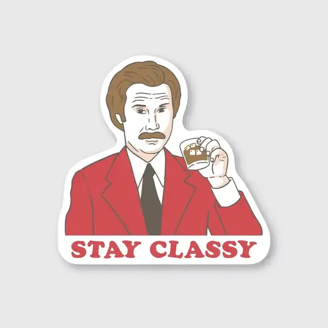 Pike Street Press Stay Classy Sticker