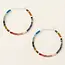 Scout Miyuki Small Hoop - Dark Multi/Silver