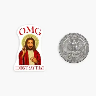 Nice Enough Stickers Mini Sticker- OMG