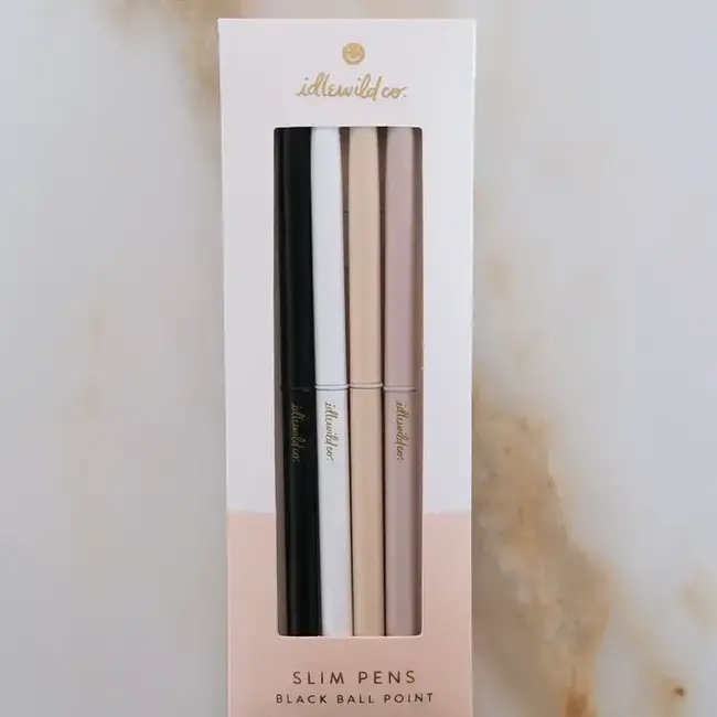 Idlewild Co. Slim Pens Set of Four- Matte Neutrals