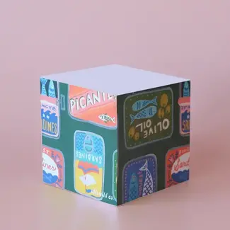 Idlewild Co. Tinned Fish Sticky Note Cube