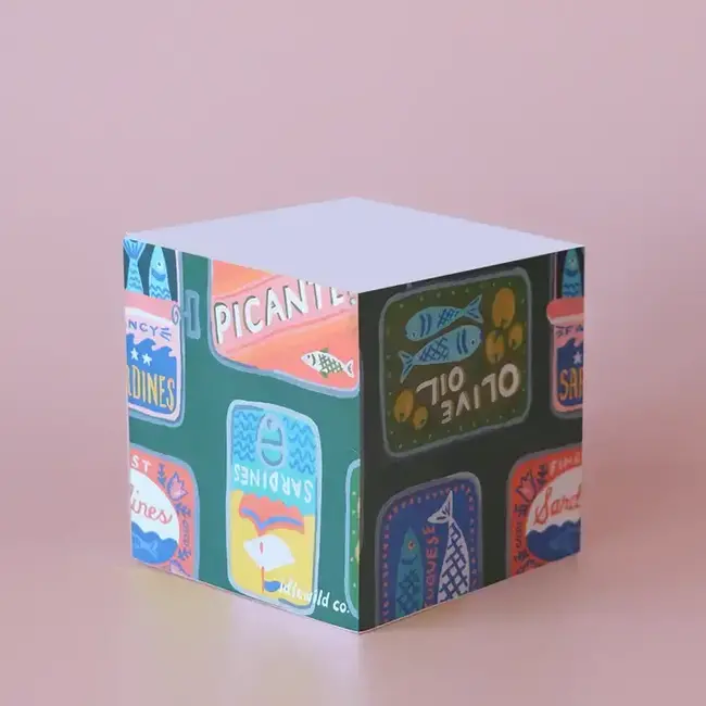 Idlewild Co. Tinned Fish Sticky Note Cube