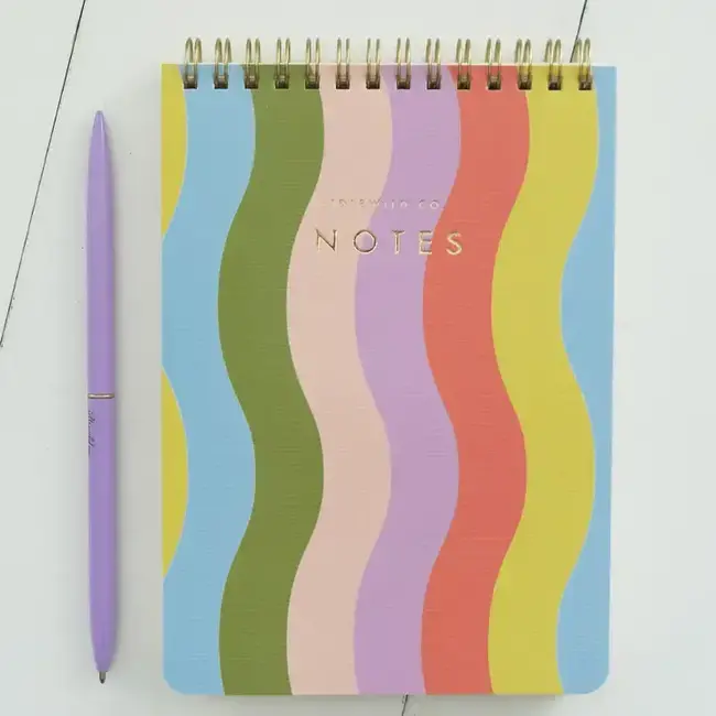 Idlewild Co. Wavy Rainbow Spiral Jotter