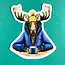 Abundance Illustration Coffee Moose Sticker
