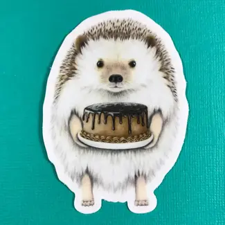 Abundance Illustration Hedgehog w/ Cake