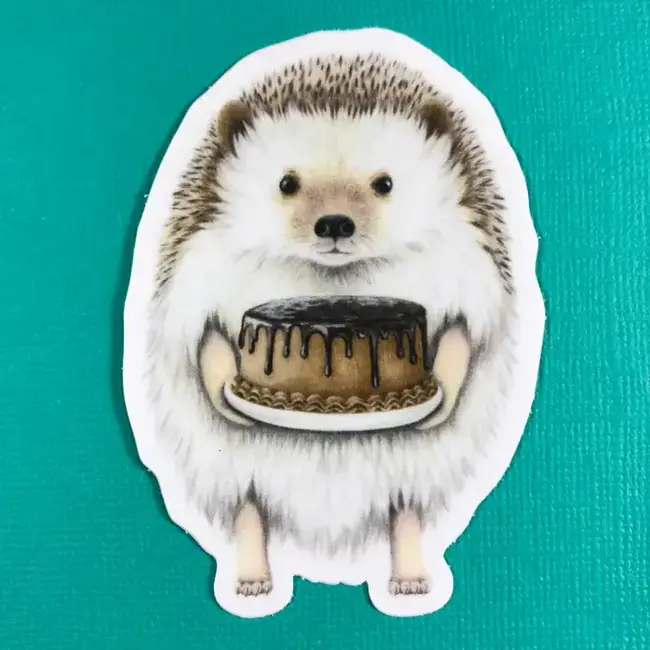 Abundance Illustration Hedgehog w/ Cake