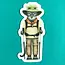 Abundance Illustration Hiker Cat Sticker