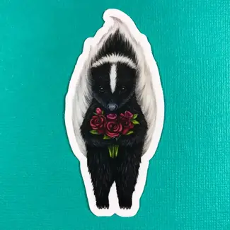 Abundance Illustration Skunk Sticker