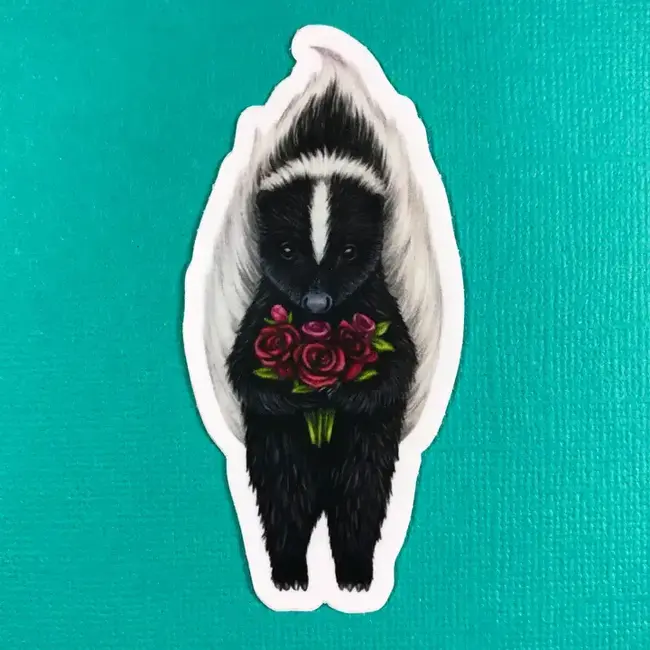 Abundance Illustration Skunk Sticker